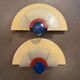 Pair of wall lights, Arlus, 1980