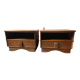 Pair of vintage bedside tables wood Maugrion