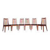 Fabric and Teak Dining Chairs by Leslie Dandy for G-Plan, 1960s, Set of 6