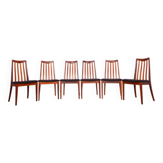 Fabric and Teak Dining Chairs by Leslie Dandy for G-Plan, 1960s, Set of 6