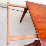 Rectangular table in mahogany with 2 leaves