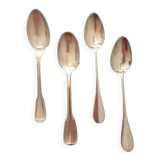 4 cuillères à café métal argenté ancien