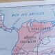 School poster wall map Rossignol Montmorillon South & North America