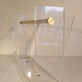 Plexiglass and metal dore magazine holders