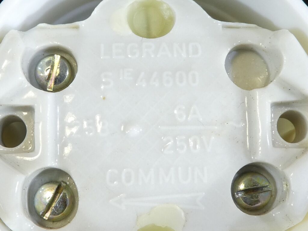 6 Old switches back and forth '' in vintage white plastic