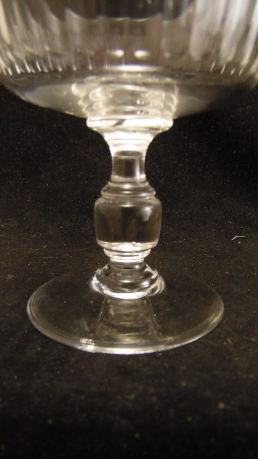 Service of 6 19th century cut crystal champagne cups