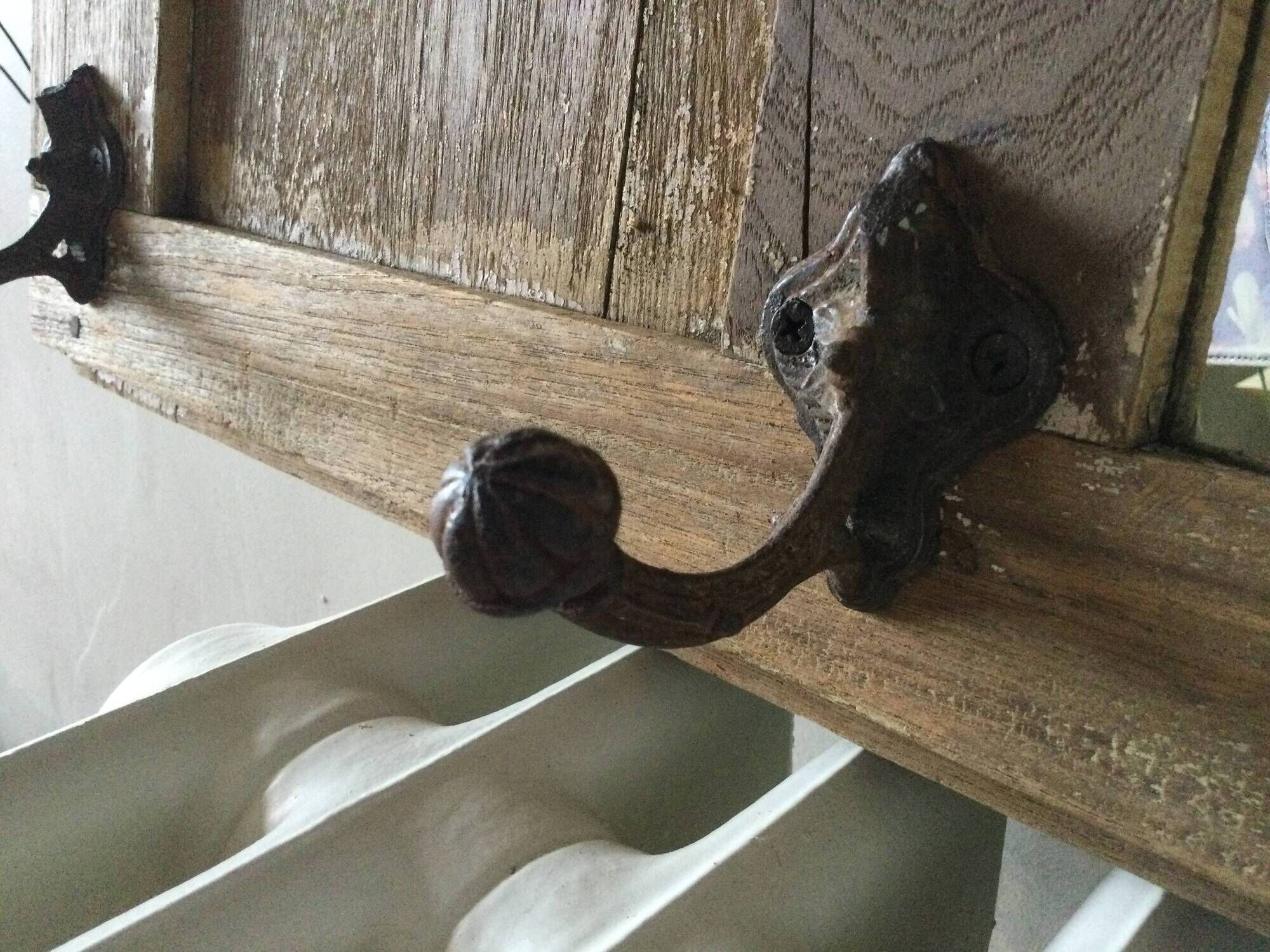 Oak entrance coat rack