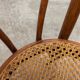 Pair of chairs bistrto Brief 1900 curved wood and canning