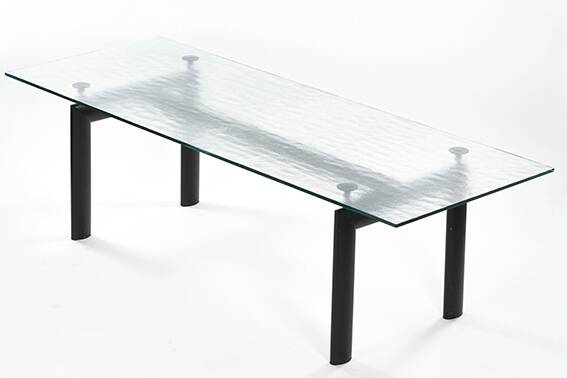Table LC6 Le Corbusier Grained slab