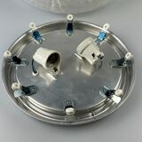 60s 70s ceiling lamp Plafoniere Ice Glass Doria Germany Space Age Design