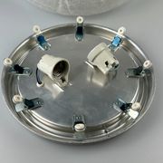 60s 70s ceiling lamp Plafoniere Ice Glass Doria Germany Space Age Design