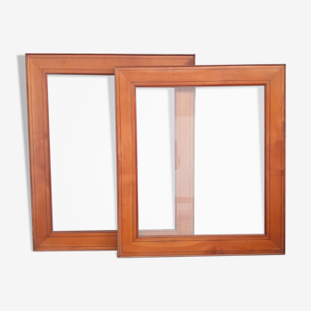 2 frames XIX em mahogany