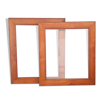 2 frames XIX em mahogany
