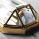 Set of geometric appliques metal 1970 s