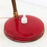 Lampe de table années 50, rouge.