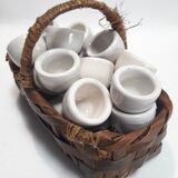 Set of 36 snail pots cups