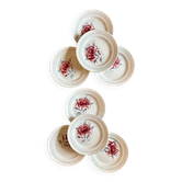 set of 8 vintage dessert plates - Saint Amand