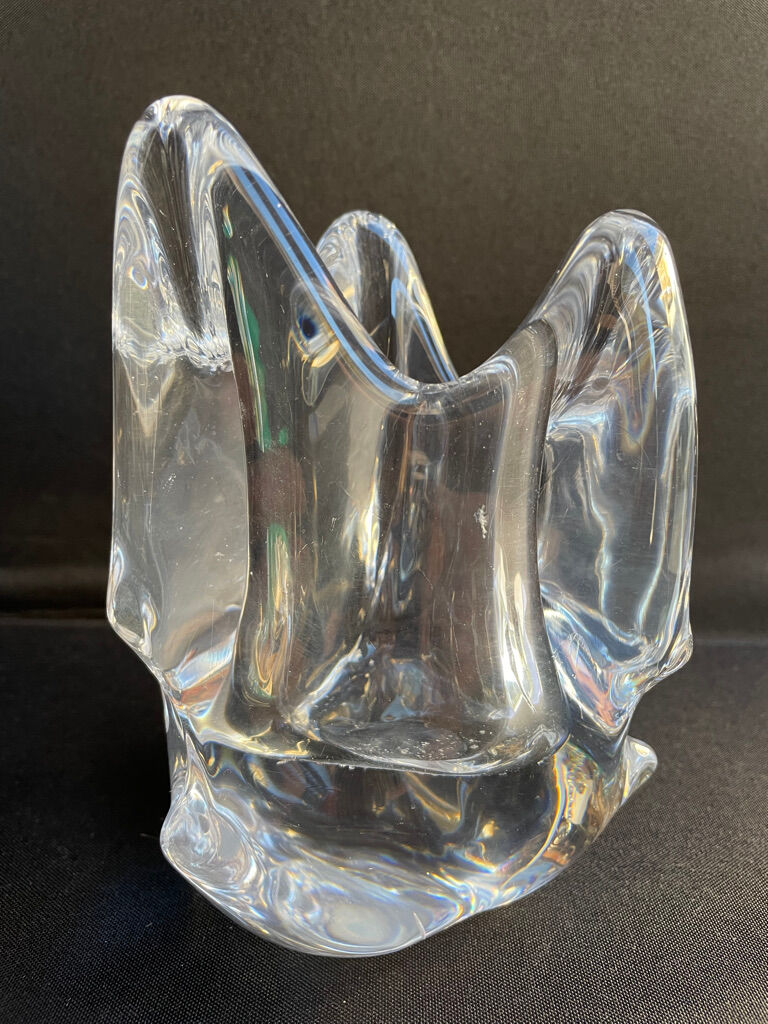 Schneider glassware - Pencil holder - Blown and cut crystal