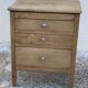 Small workshop cabinet with 3 stripped oak drawers.