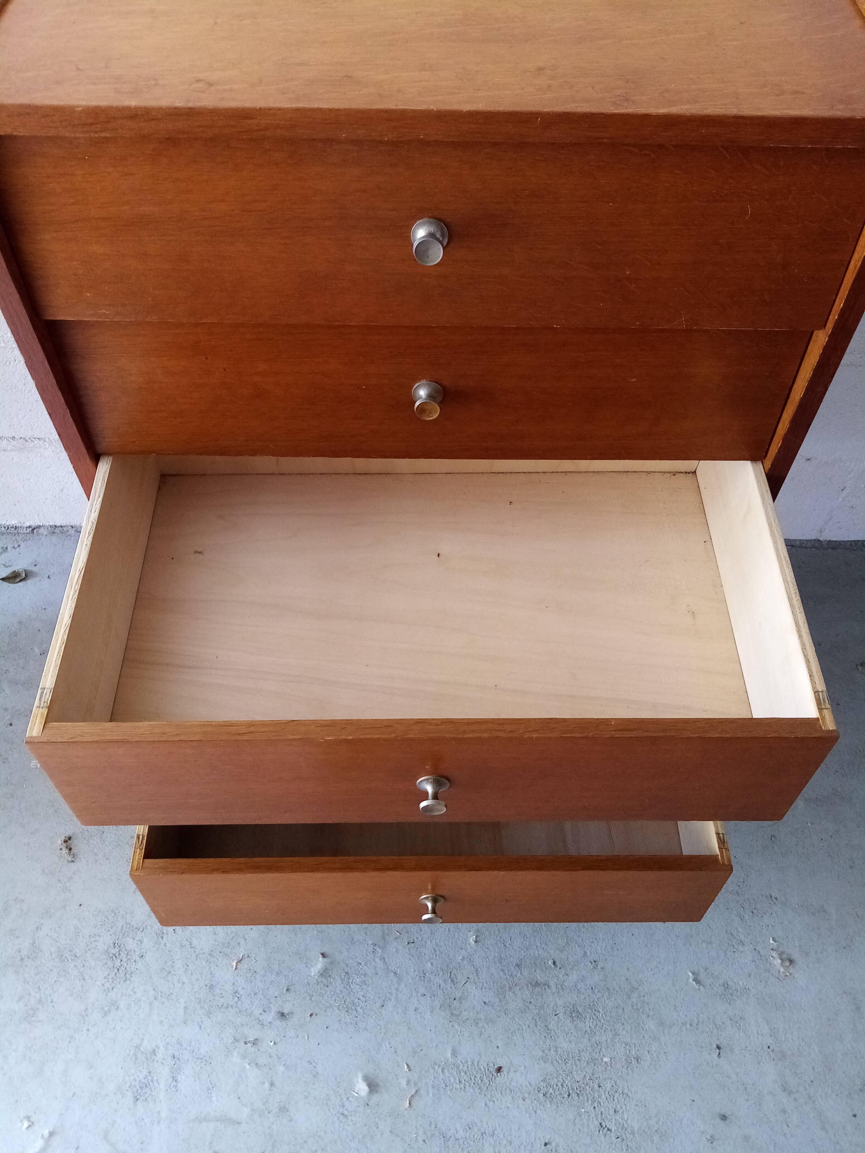 Vintage chest of drawers compass feet