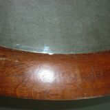 Miroir ovale cadre bois 74X58
