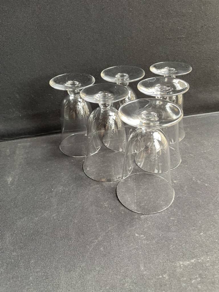 5 Baccarat wine glasses Meurcie service – Art Deco