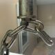 Brutalist style marine chain chandelier