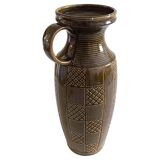 Mid Century West German Ceramic Large Handled Vase by Scheurich, 1950s