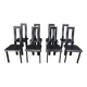 Italian Model Regia Dining Chairs by Antonello Mosca for Ycami, 1980s, Set of 8