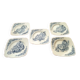 5 assiettes à dessert modèle Renaissance - faïence de Clairefontaine