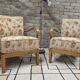 Pair of vintage Scandinavian armchairs from the 60s-70s.