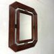 Large dark rattan mirror 1970’s