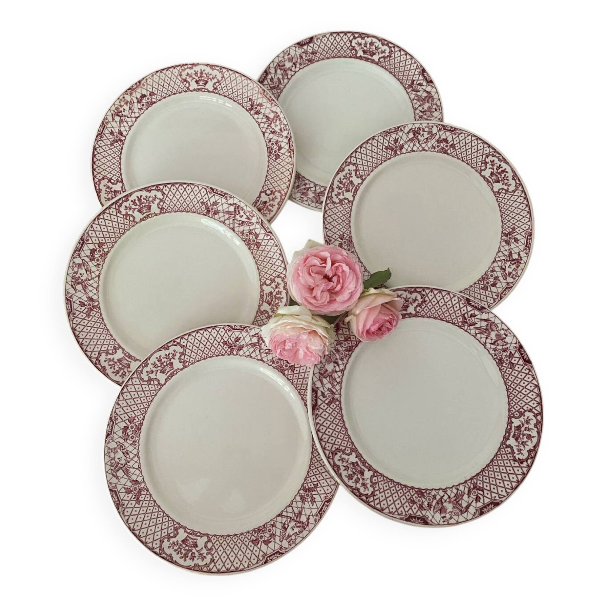 Set of 6 Mason's Ironstone Dinner Plates