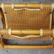 Vintage rattan magazine rack