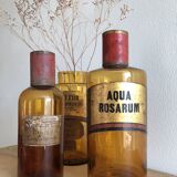 Old bottle of pharmacy "rose water"