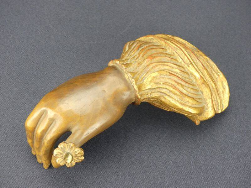 Palladio, Italie, main en bois sculpté