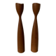 Pair of vintage tulip candlesticks