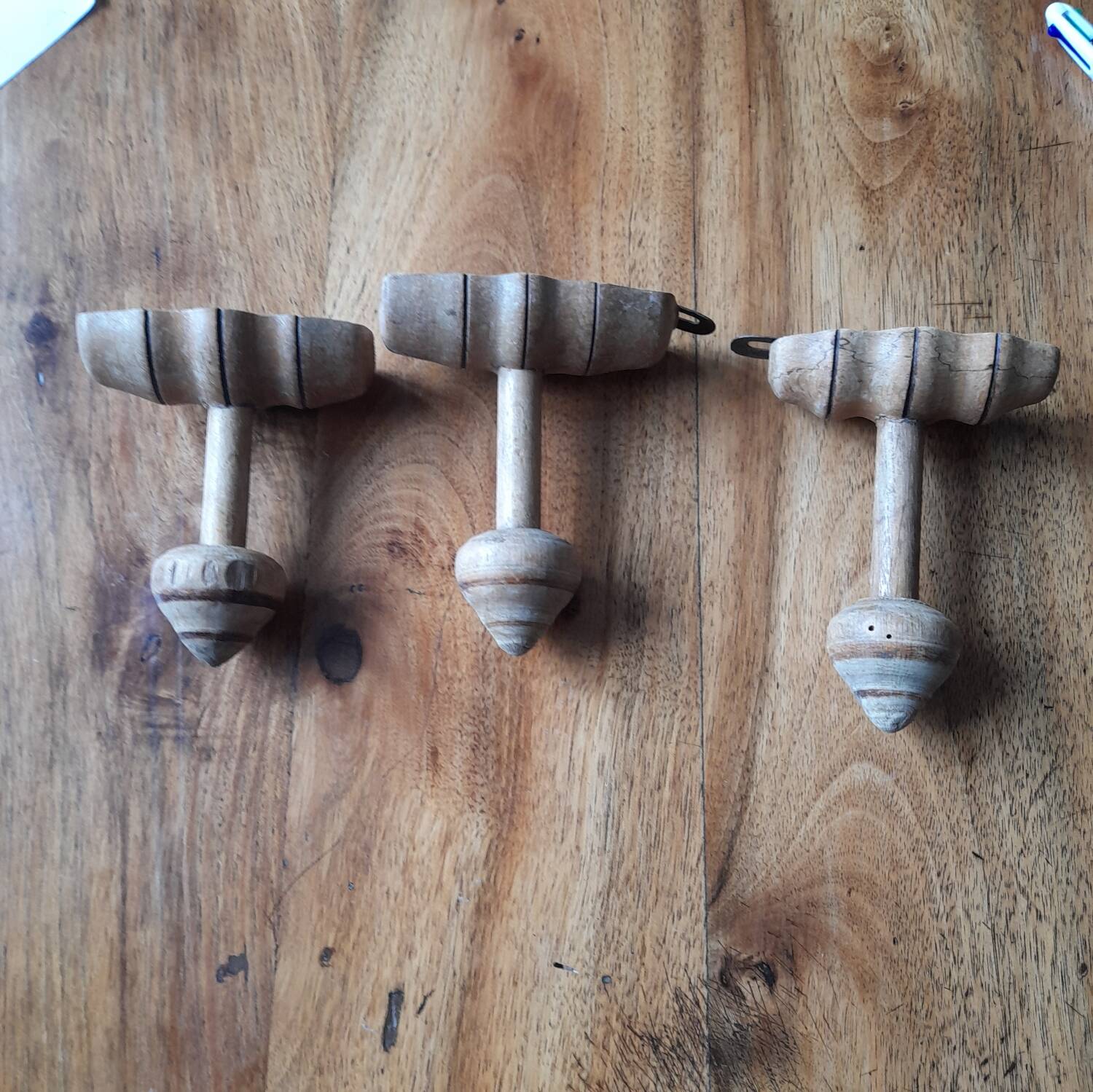 3 Wooden coat rack