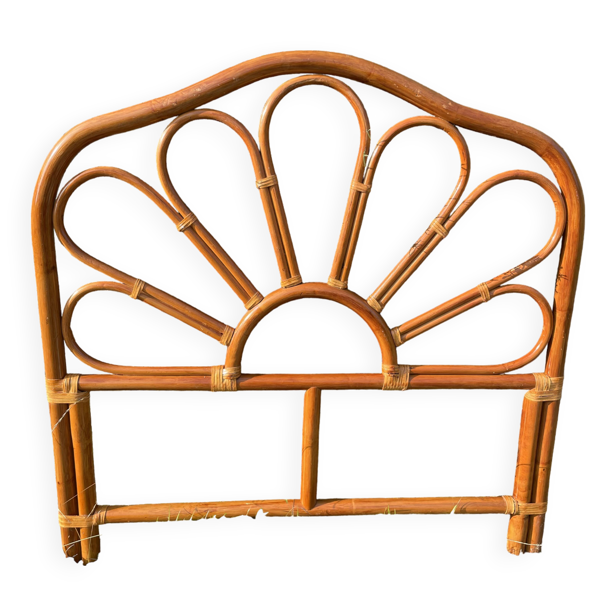 Tête de lit en rotin - Bon état sur Selency