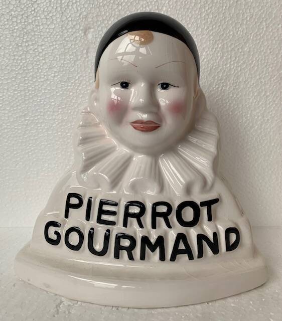 Old lollipop display / pierrot gourmand bust