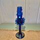 Handcrafted blown glass candle holder