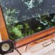 1960s sideboard in mahogany, glass and brass