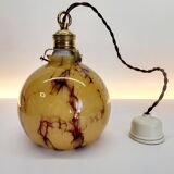 Art Deco lamp in opaline glaze Verreries de Scailmont Henri Heemskerk Belgium