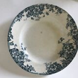 3 hollow plates iron earth Moulin des Loups model Marie Louise dark green