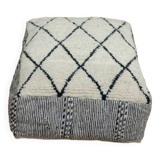 100% handmade artisanal Berber pouf