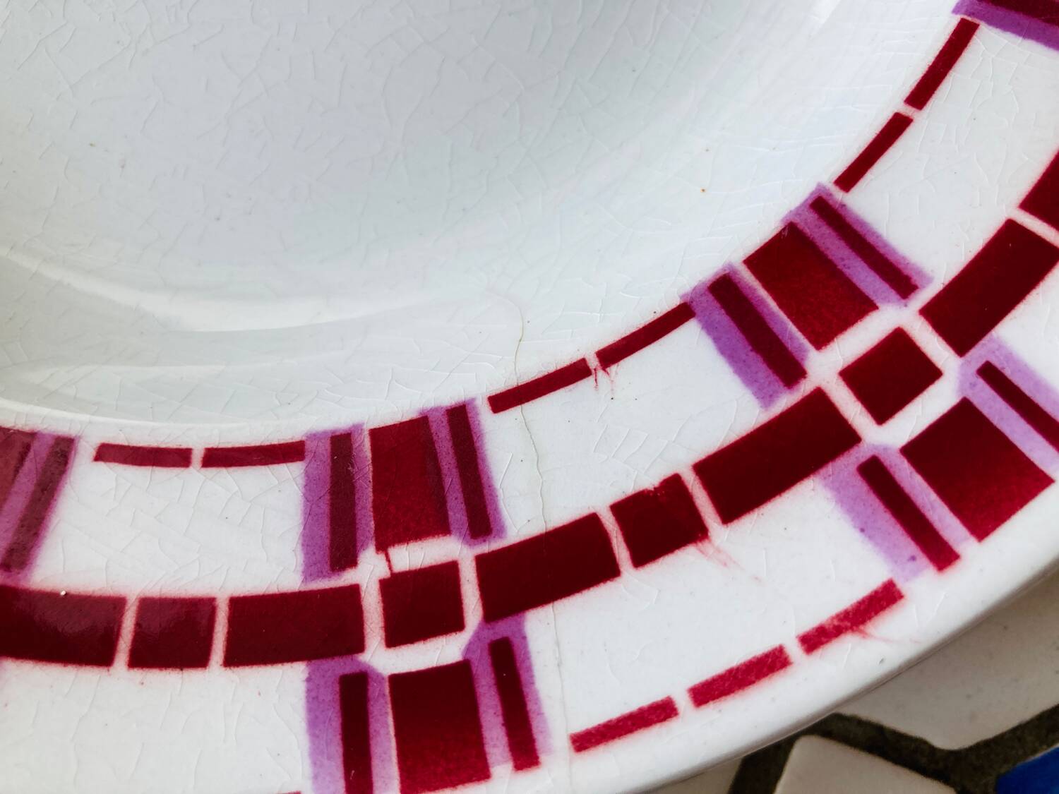 X7 assiettes creuses en faïence Stuart Moulin des loup- retro-cuisine- vintage