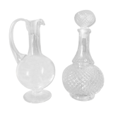 Lot de deux carafes