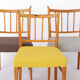 Set of 4 Vintage Beech Dining Chairs, 1950s Mid Century Modern, Germany