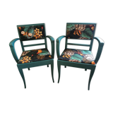 Pair of vintage armchairs refurbished