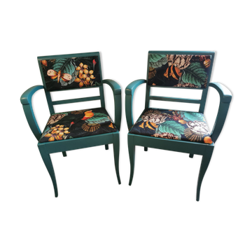 Pair of vintage armchairs refurbished